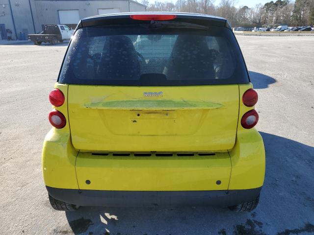 WMEEJ31X18K115594 - 2008 SMART FORTWO PURE YELLOW photo 6