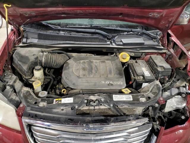 2C4RC1CG7ER333077 - 2014 CHRYSLER TOWN & COU TOURING L RED photo 12
