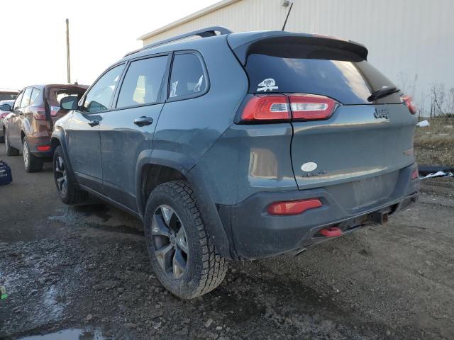 1C4PJMBS0EW180232 - 2014 JEEP CHEROKEE TRAILHAWK BLUE photo 2