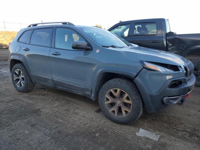 1C4PJMBS0EW180232 - 2014 JEEP CHEROKEE TRAILHAWK BLUE photo 4