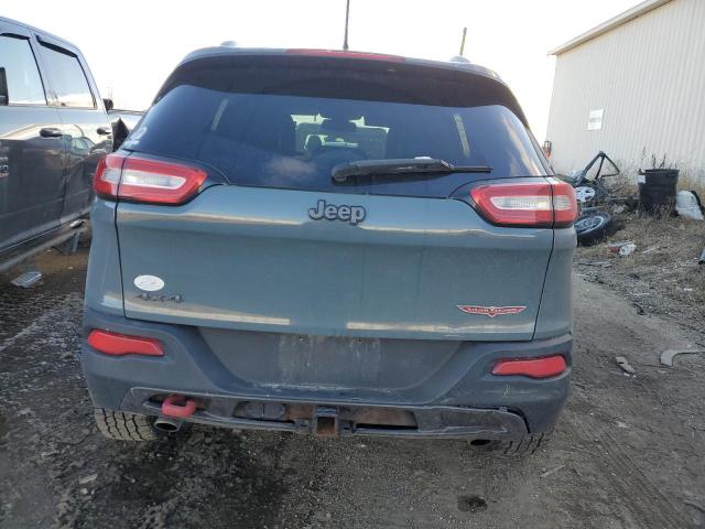 1C4PJMBS0EW180232 - 2014 JEEP CHEROKEE TRAILHAWK BLUE photo 6