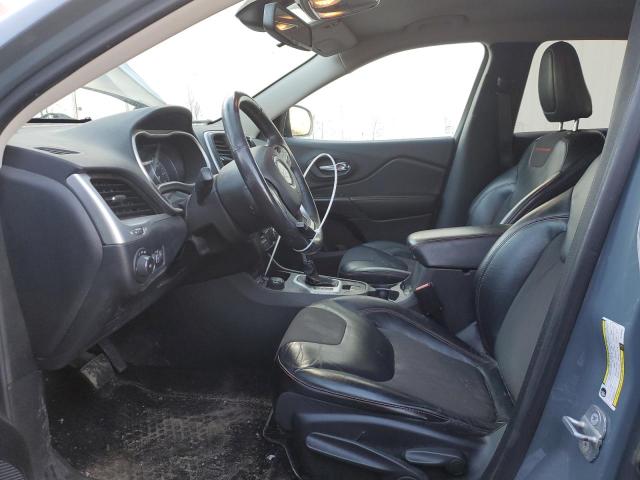 1C4PJMBS0EW180232 - 2014 JEEP CHEROKEE TRAILHAWK BLUE photo 7