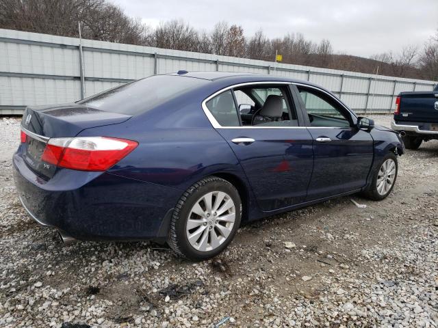 1HGCR3F82FA011541 - 2015 HONDA ACCORD EXL BLUE photo 3