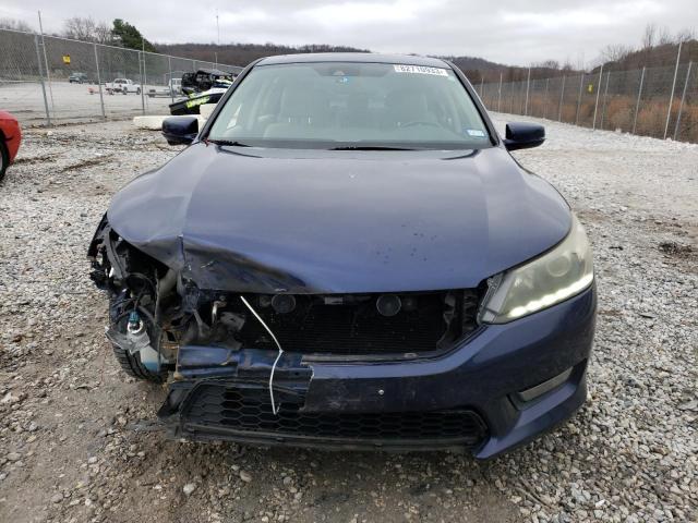 1HGCR3F82FA011541 - 2015 HONDA ACCORD EXL BLUE photo 5