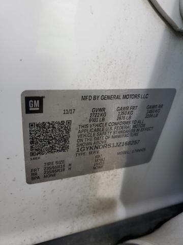 1GYKNDRS1JZ168257 - 2018 CADILLAC XT5 LUXURY Blanc photo 13