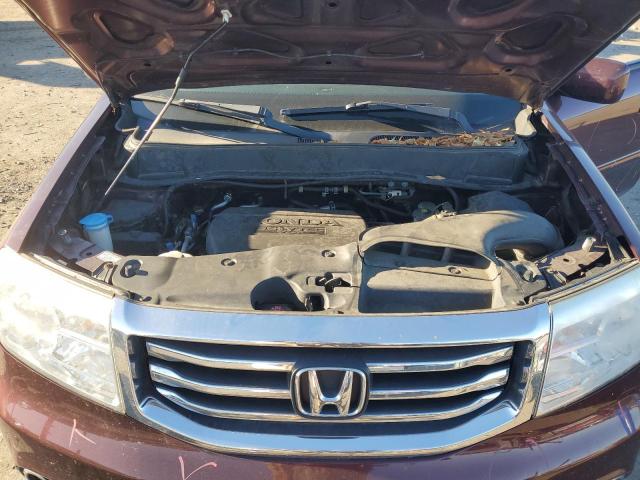 5FNYF4H58CB077004 - 2012 HONDA PILOT EXL ბურგუნდია ფოტო 12