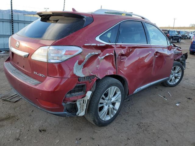 JTJBC1BA6B2034413 - 2011 LEXUS RX 450 RED photo 3