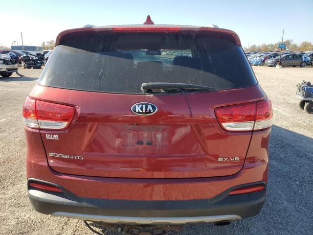 5XYPHDA59HG308685 - 2017 KIA SORENTO EX RED photo 6