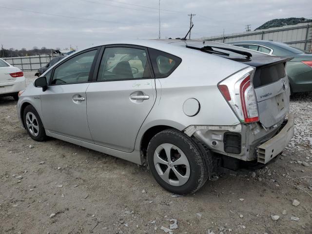 JTDKN3DUXE1830270 - 2014 TOYOTA PRIUS SILVER photo 2