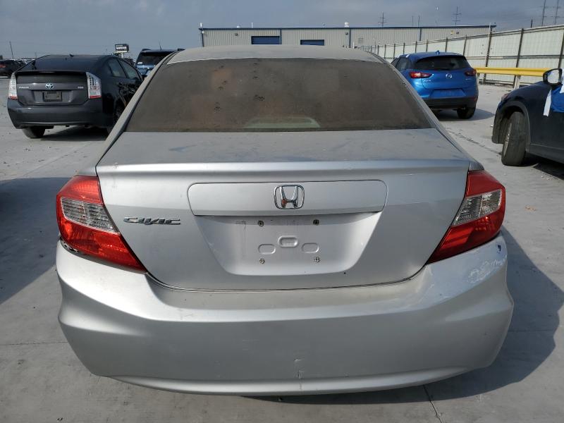 19XFB2F54CE067523 - 2012 HONDA CIVIC LX SILVER photo 6