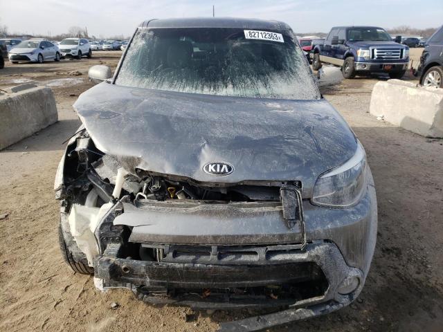 KNDJN2A2XF7170397 - 2015 KIA SOUL GRAY photo 5