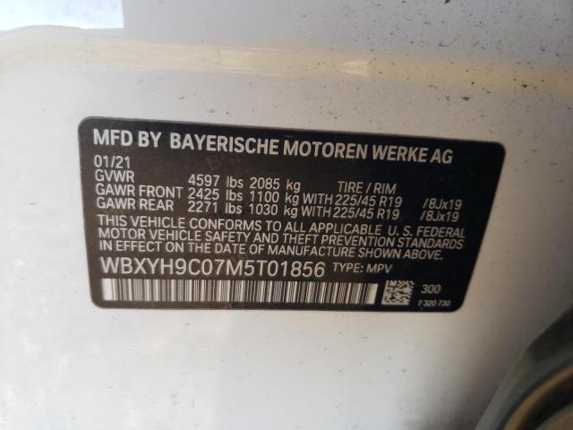 WBXYH9C07M5T01856 - 2021 BMW X2 SDRIVE28I Ақ фото 13