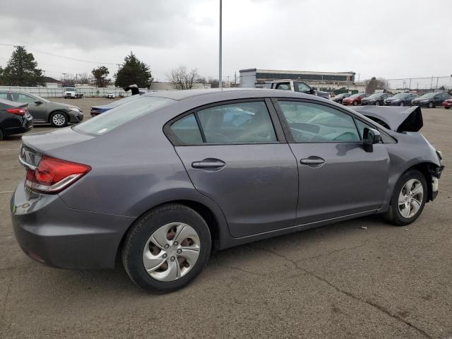 19XFB2F57EE013247 - 2014 HONDA CIVIC LX GRAY photo 3