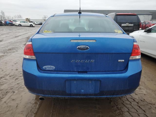 1FAHP3HN3AW132805 - 2010 FORD FOCUS SEL BLUE photo 6