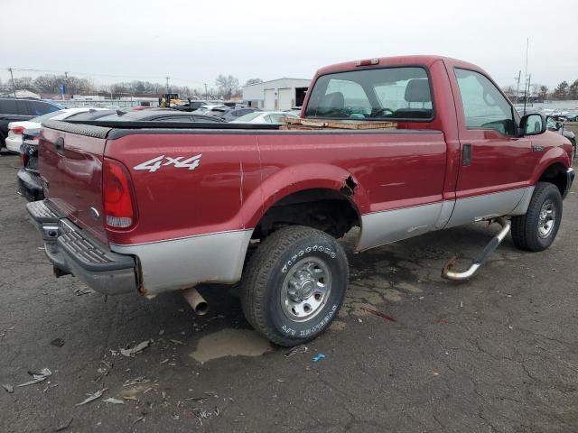 1FTNF21S82EC66212 - 2002 FORD F250 SUPER DUTY RED photo 3