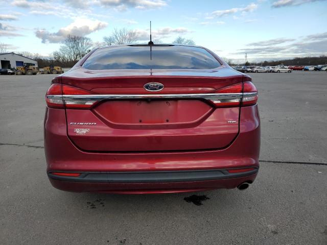 3FA6P0H70HR332156 - 2017 FORD FUSION SE RED photo 6