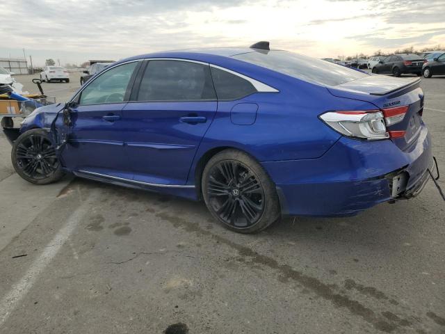 1HGCV2F36MA008701 - 2021 HONDA ACCORD SPORT BLUE photo 2