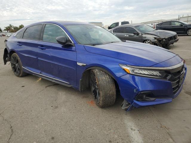 1HGCV2F36MA008701 - 2021 HONDA ACCORD SPORT BLUE photo 4