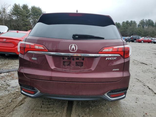 5J8TB4H36GL026903 - 2016 ACURA RDX BURGUNDY photo 6