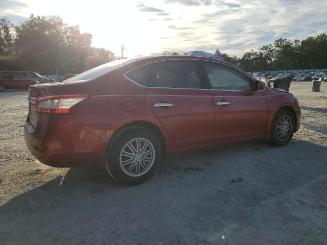 3N1AB7AP8DL729619 - 2013 NISSAN SENTRA S BURGUNDY photo 3