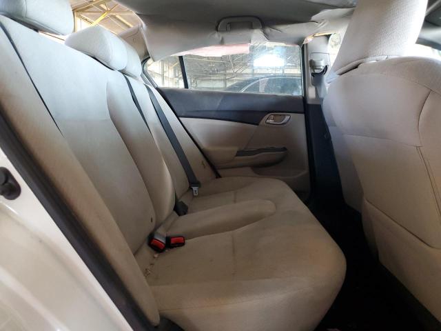 19XFB2F50DE076950 - 2013 HONDA CIVIC LX WHITE photo 10