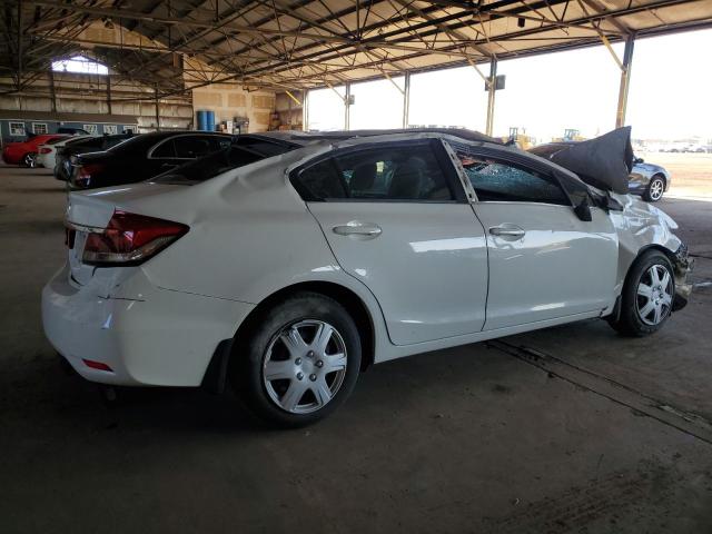 19XFB2F50DE076950 - 2013 HONDA CIVIC LX WHITE photo 3