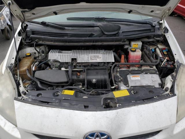 JTDKN3DU5B0326436 - 2011 TOYOTA PRIUS WHITE photo 11