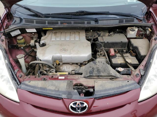 5TDZK23C57S068255 - 2007 TOYOTA SIENNA CE MAROON photo 12