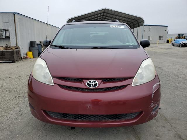 5TDZK23C57S068255 - 2007 TOYOTA SIENNA CE MAROON photo 5