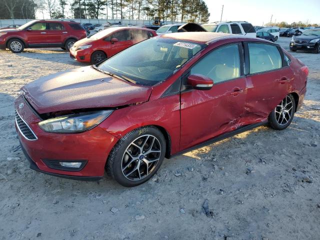 1FADP3H21HL275171 - 2017 FORD FOCUS SEL RED photo 1