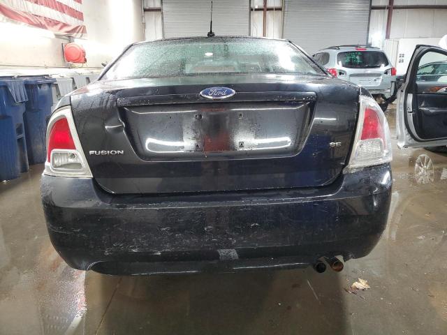 3FAHP07Z28R228957 - 2008 FORD FUSION SE BLACK photo 6