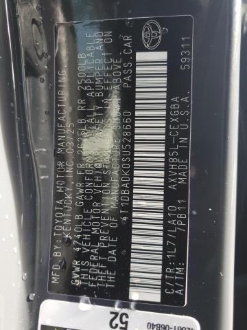 4T1DBADK0SU528660 - 2025 TOYOTA CAMRY XSE 灰色 照片 13