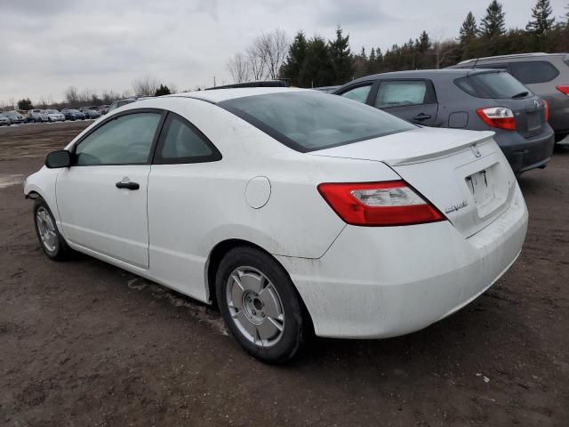 2HGFG1A33BH001633 - 2011 HONDA CIVIC DX-G WHITE photo 2