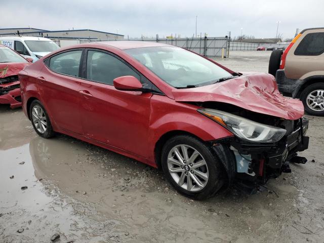 KMHDH4AE6EU155322 - 2014 HYUNDAI ELANTRA SE RED photo 4