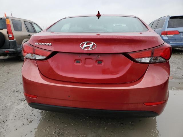 KMHDH4AE6EU155322 - 2014 HYUNDAI ELANTRA SE RED photo 6