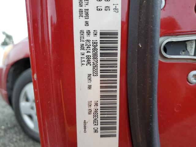 1B3HB28B87D262223 - 2007 DODGE CALIBER RED photo 12