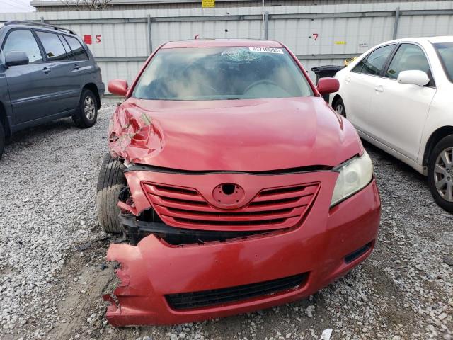 4T4BE46K39R054913 - 2009 TOYOTA CAMRY BASE RED photo 5