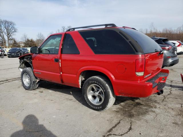 1GNCS18X64K119672 - 2004 CHEVROLET BLAZER RED photo 2