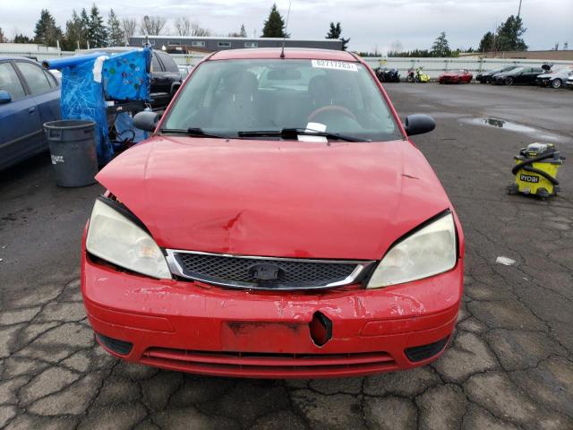 1FAHP31N87W170503 - 2007 FORD FOCUS ZX3 RED photo 5