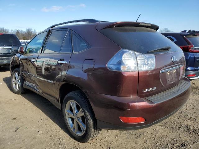 JTJHW31U982071778 - 2008 LEXUS RX 400H BURGUNDY photo 2