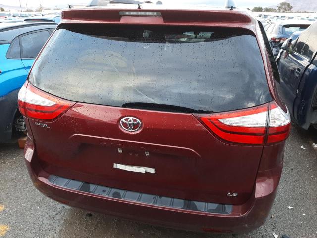 5TDKK3DC4GS692683 - 2016 TOYOTA SIENNA LE BURGUNDY photo 6