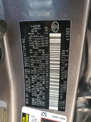 4T1G11AK4PU186593 - 2023 TOYOTA CAMRY SE NIGHT SHADE GRAY photo 13