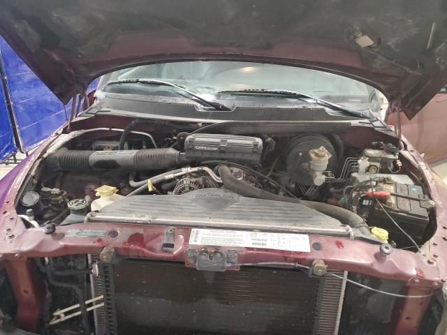1B7HF13Z51J229643 - 2001 DODGE RAM 1500 MAROON photo 11