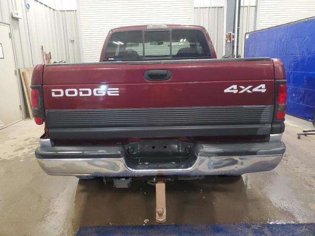 1B7HF13Z51J229643 - 2001 DODGE RAM 1500 MAROON photo 6