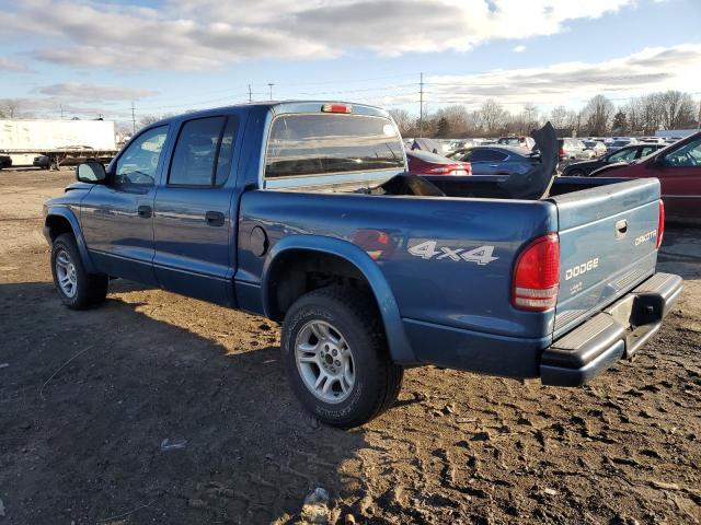 1D7HG38N44S623377 - 2004 DODGE DAKOTA QUAD SPORT BLUE photo 2