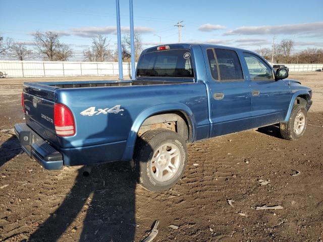 1D7HG38N44S623377 - 2004 DODGE DAKOTA QUAD SPORT BLUE photo 3