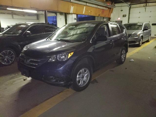 2HKRM4H34EH653118 - 2014 HONDA CR-V LX BLUE photo 1