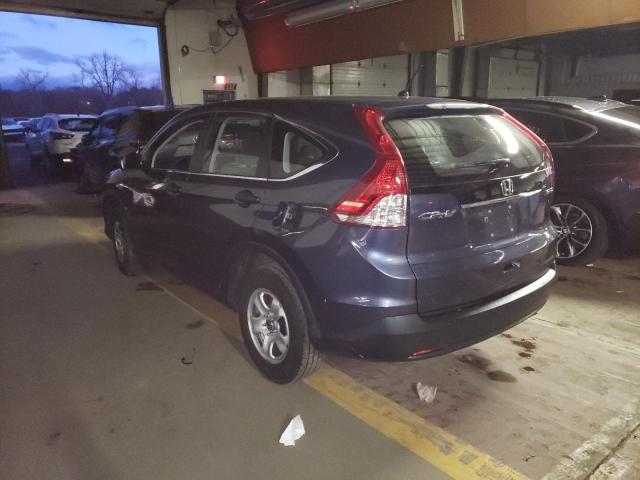 2HKRM4H34EH653118 - 2014 HONDA CR-V LX BLUE photo 2