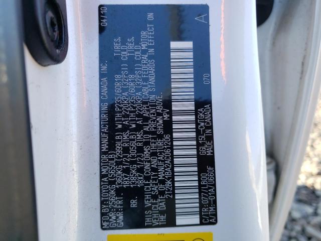 2T2BK1BA2AC061206 - 2010 LEXUS RX 350 WHITE photo 14