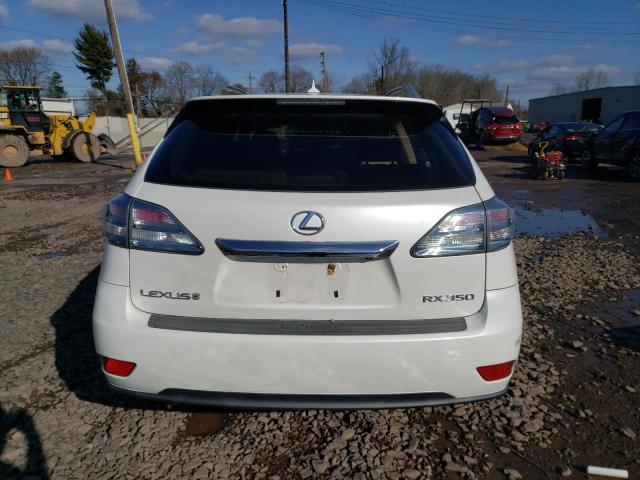 2T2BK1BA2AC061206 - 2010 LEXUS RX 350 WHITE photo 6